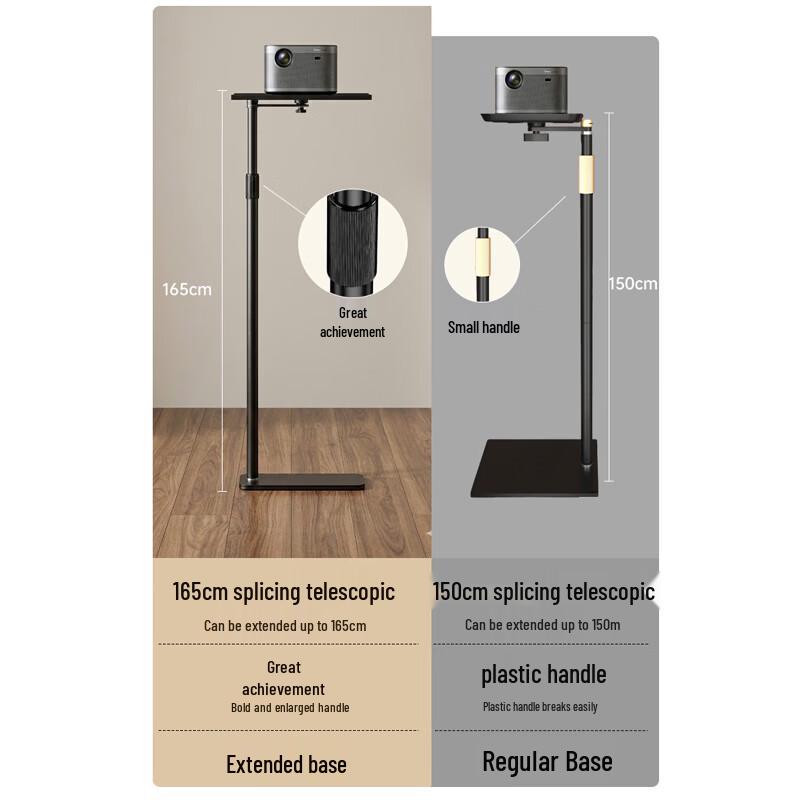 Universal Floor Standing Projector Stand with Hidden Tray