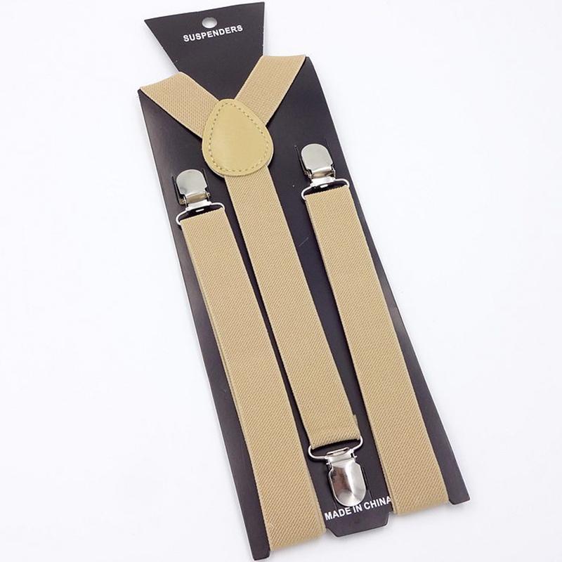 Men'S Adjustable 1 Inch Wide Y Shape Elastic Hanging Pants Suspenders Daily Dressing Accessories Strong Metal Clips Unisex