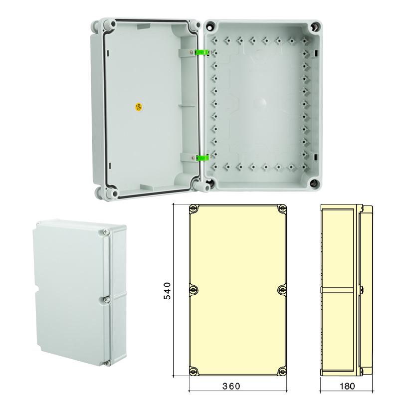 Outdoor Waterproof ABS Power Supply & Monitoring Socket Box with Wiring Terminal & Button