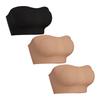 Summer thin women's removable strapless bra padded tube top non-slip silicone seamless rimless tube top bra
