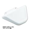 Kijima Monkey/Gorilla ('74-'77/Z50J) Motorcycle Parts Side Cover, Square, Right Side, White Gel Coat, 208-0221