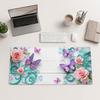 Floral And Butterfly Printed Simple Tablecloth Suitable For Office Workers Students And Laptop Users Also Compatible With Home