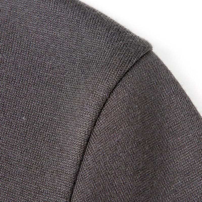 TRIES Men's Round Neck Lined Knit Sweater