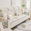 New Ice Silk Sofa Cushion Summer Summer Fixed Non-Slip Seat Cushion Cartoon Cute Sofa Cover Cover Cloth