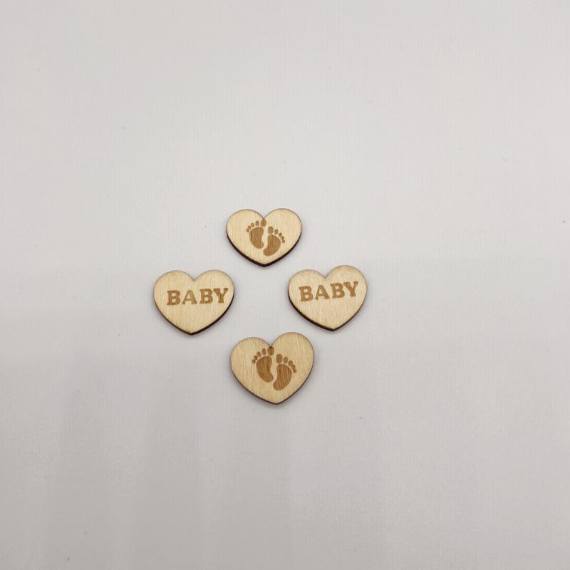 In-Stock Ins Style Wooden Laser-Cut Baby Growth Milestone Props with English Letters for Photography