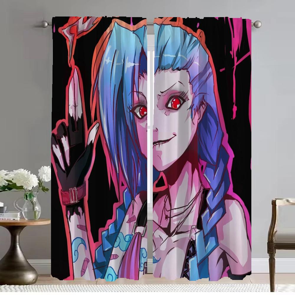 

Современные шторы для гостиной, 2 шт., шторы Jinx Partition Blackout, противомоскитные шторы для камер, тюль для спальни W50xH70cmx2pcs-CL