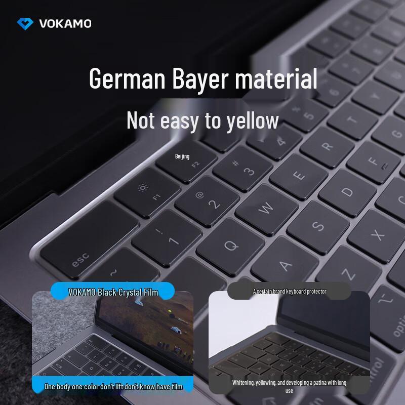 VOKAMO Ultra-Thin Waterproof Keyboard Cover for Apple MacBook