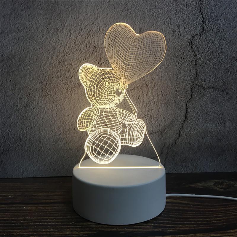 Acrylic 3D Night Light - Custom Table Lamp with Logo, Ideal for Events & Christmas Gifts