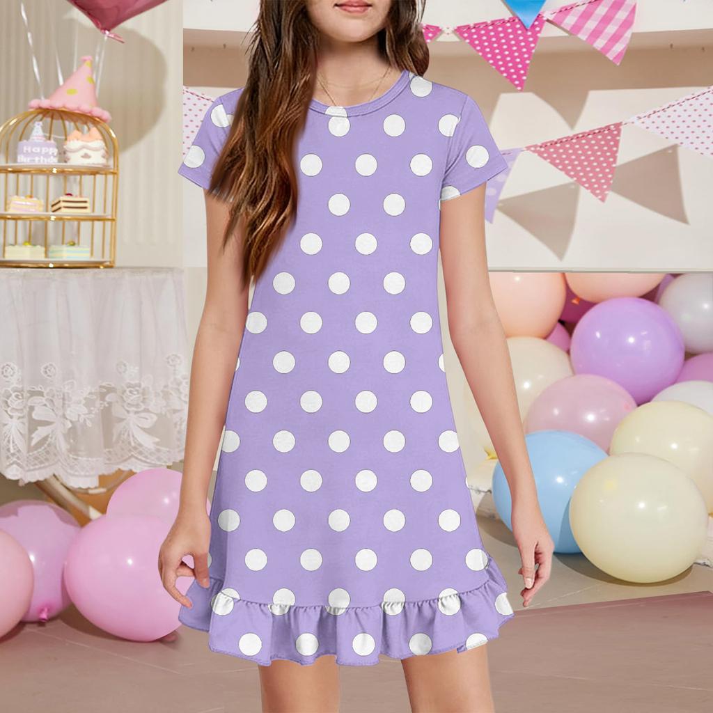 Girls' Pocket Dress - Short Sleeve Loungewear