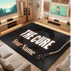 The Cure Personalized Crystal Velvet Carpet, Customized Name Text Soft Anti‑Slip Rug for Living Room Bedroom