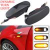 1Pair For Fiat Panda Punto Evo Stilo Qubo Peugeot Citroen Lancia Musa 350 Dynamic Smoke LED Side Marker Light Turn Signal Lamp