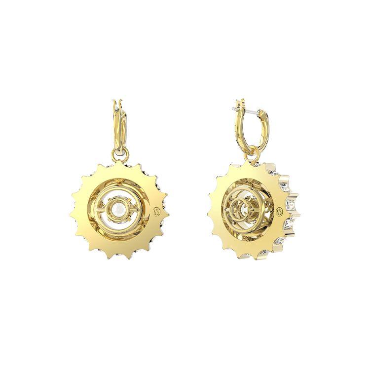 Swarovski Rota Series Water Drop Mixed Round Cut Dextera Imitation Crystal Earrings Women earrings Gold 5650364