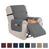 1Pc Quilted Recliner Sofa Cover Water Repellent Non-Slip Armchair Slipcovers With Pocket Reclining Chair Covers Home Decor