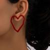 Hollow Heart Earrings Stylish Ear Jewelry Hollow Heart Ear Studs Ear Accessories for Trendy Student and Professionals
