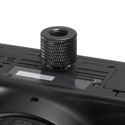 uxcell Microphone Stand Adapter, 1/4" Female to M5 Female Double-Sided Camera Screw, Aluminum Alloy, for Microphone Stand Mount, Black