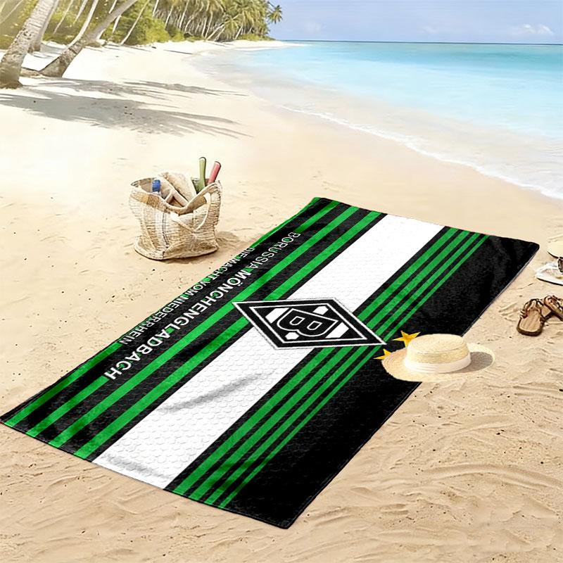 Gladbach FC Print Beach Towel, Large Soft Quick Dry Towel for Beach Camping Swimming