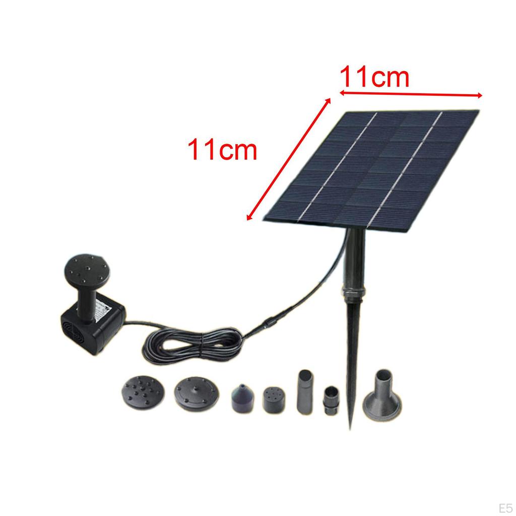 Landscape Fountain 1.4W Solar Pond Pump for Bird Bath