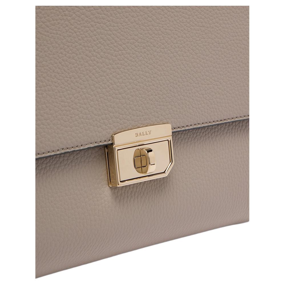 Bally Detachable Shoulder Strap Gold Hardware Leather Tote Bag Women Handbags Gray 6240564
