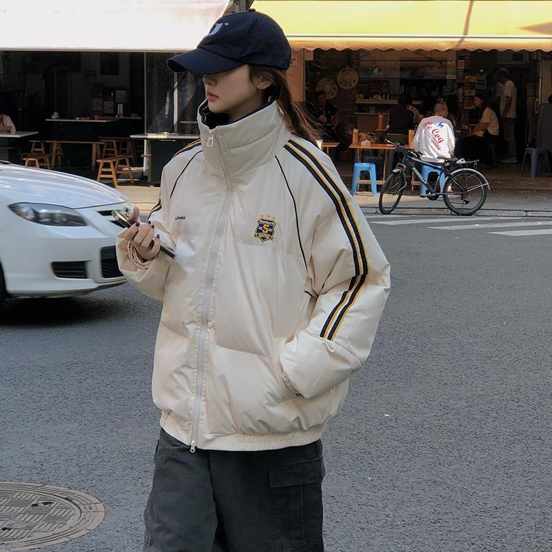New Guochao short fashion cotton-padded clothes female winter students thickened loose cotton-padded jacket