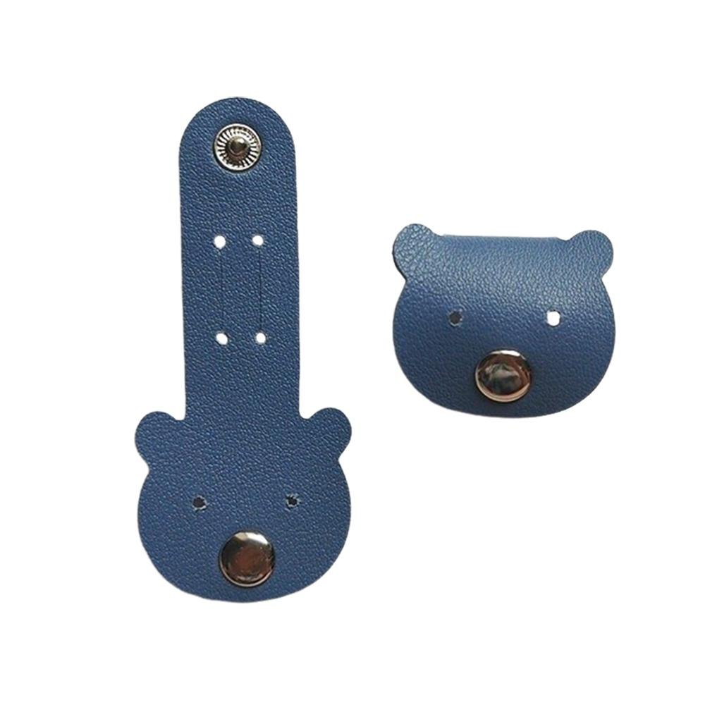 Portable Leather Cable Ties Elastic Tie Soft Cable Organizer Reusable Cute Cable Straps Data Cable Storage