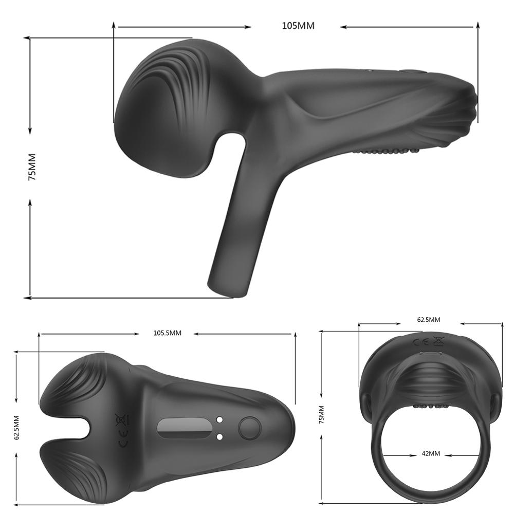 Sexy Toys for Men Couples Testicle Massager Penis Perineum Sex Toys for Men Silicone Cock Ring Penisring Scrotum Stimulator