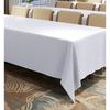Ansimple Tablecloth, 150x260cm, White, Rectangular, Solid Color, Stain-Resistant, Stylish, Simple Table Cover, Perfect for Dining, Parties, Meetings,