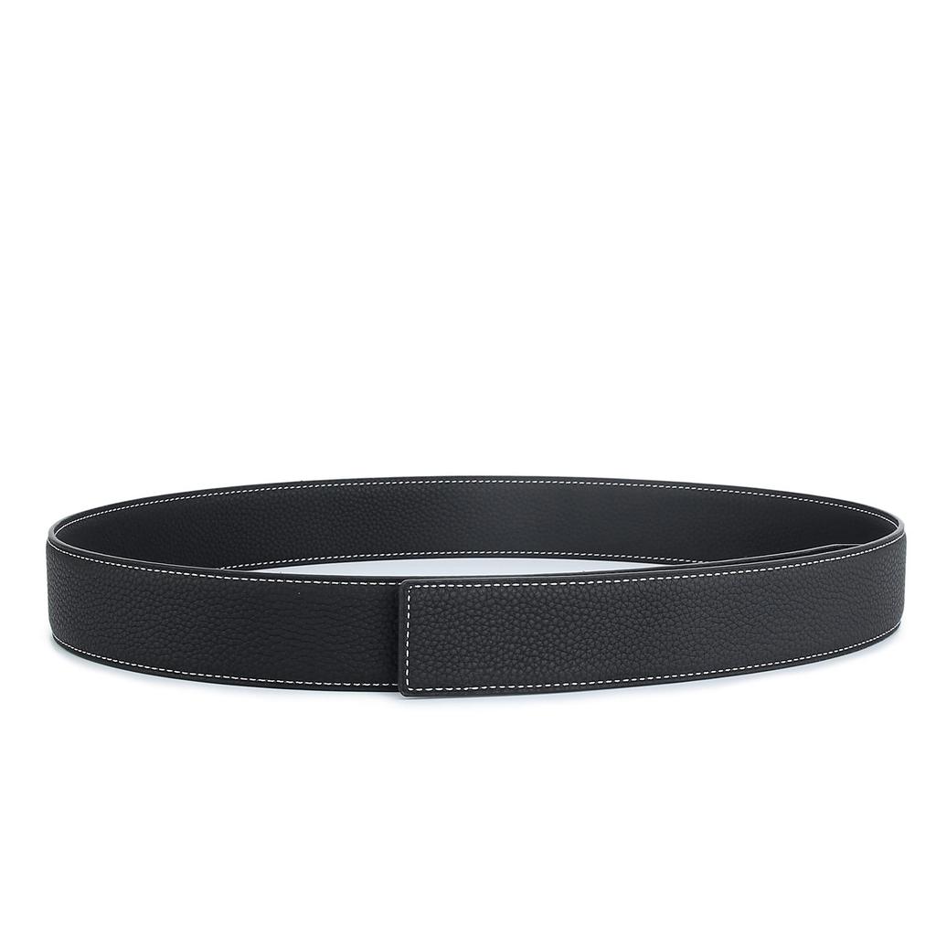 Versatile Men's 3.8cm Double-Sided Pure Cowhide Belt (Head Not Included)