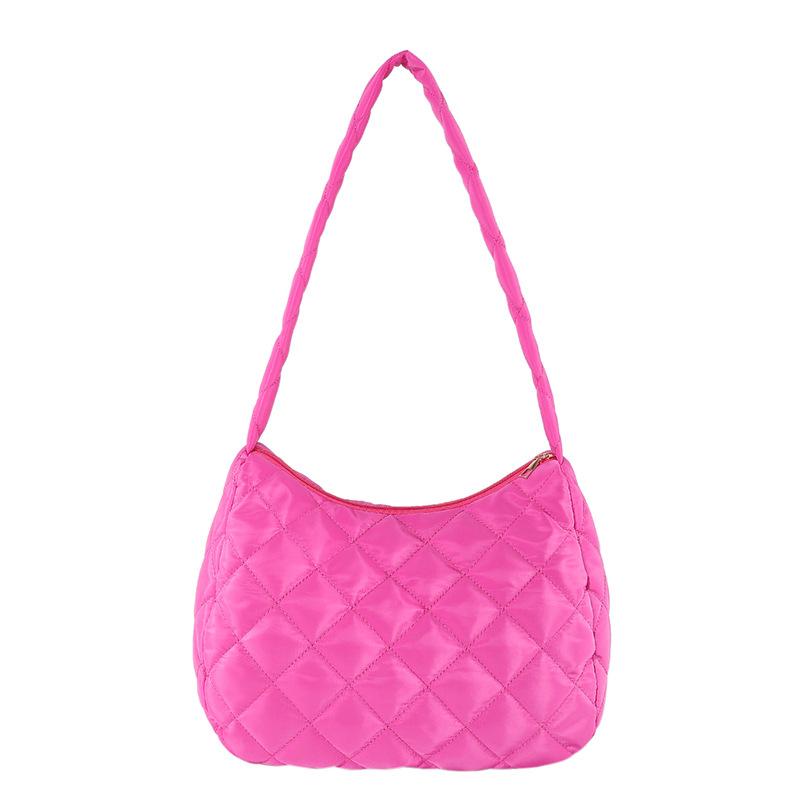 Simple Cotton Embroidery Thread Underarm Bag Women's New Textured Large-capacity Commuting Shoulder Bag Bag