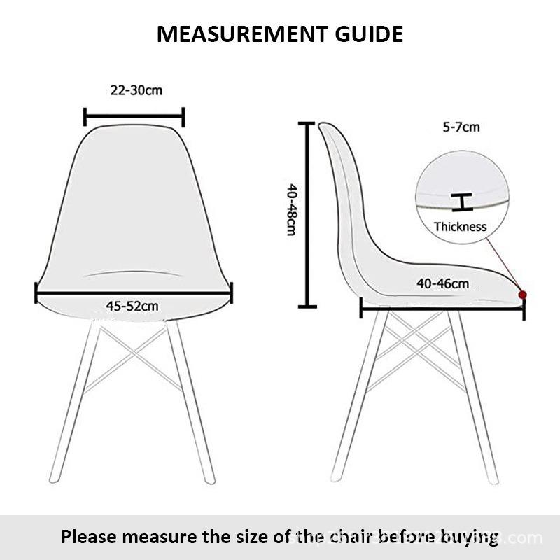 Elastischer Schalensesselbezug Stretch Esszimmerstuhlbezug Sitzbezüge Überzug Möbelschutz Hotel Zuhause Wohnzimmer Abnehmbar