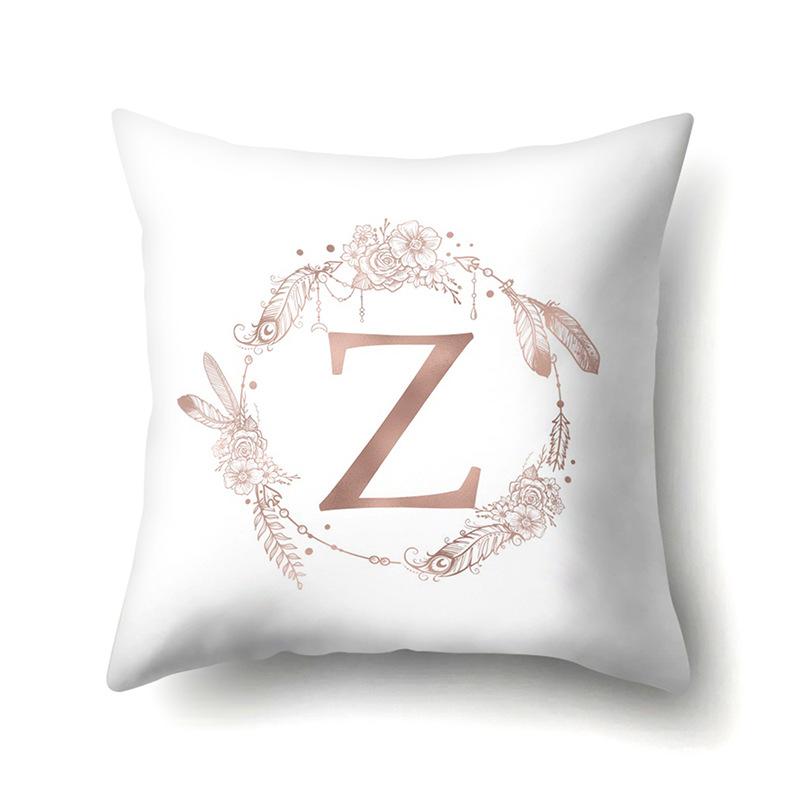 

Полиэстеровая наволочка в домашнем стиле, декоративная наволочка с принтом, наволочка с 26 английскими буквами No pillow core