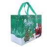 5pcs Print Handbag Christmas Gift Bag Foldable Shopping Bag Beach Bag Folding Storage Bag Cartoon Non Woven Bag Large Capacity