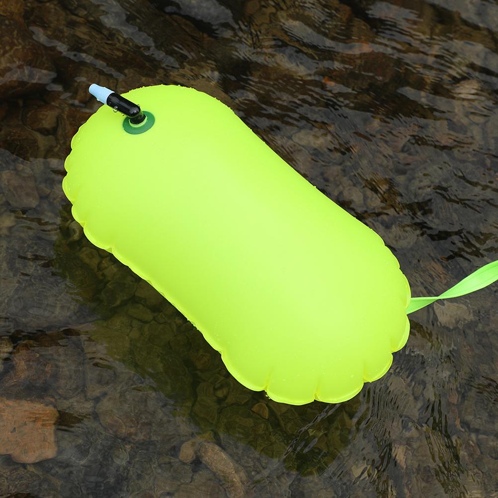 Durable PVC Swim Buoy Tow Float with Adjustable Waist Belt for River Lake Sea Ocean Swimming