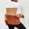 Hundred Percent Clothing: 2025 Autumn/Winter Women's Gradient Striped Round Neck Sweater