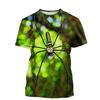 Fashion Insect Spider T Shirt For Men Animal Pattern Short-sleeved T-shirt Funny Casual Streetwear Summer Tops Cool Tee Shirt