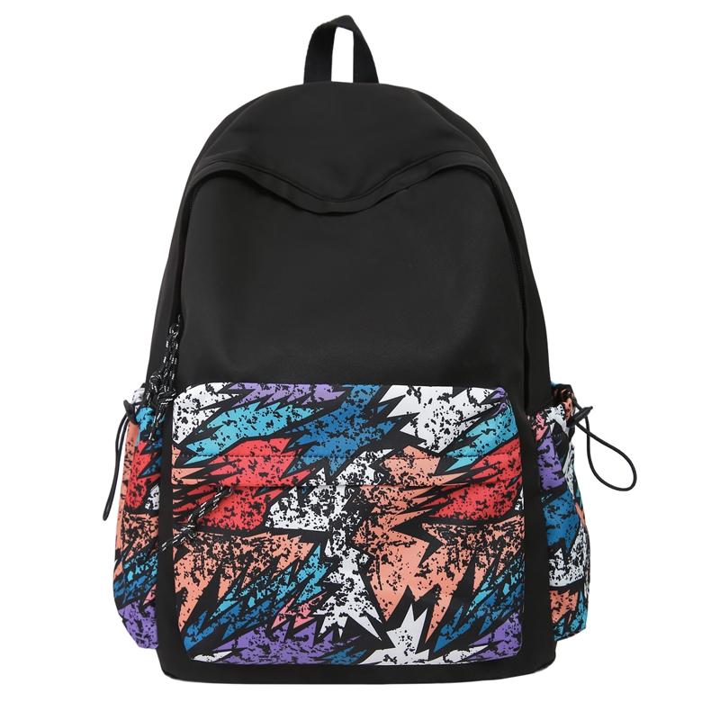 Outdoor Sports Backpack Geometric Backpack Student Schoolbag