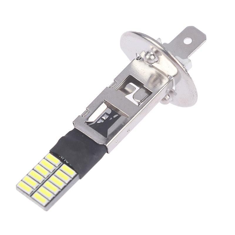 2Pcs H3 H1 Led Bulbs For Fog Lights 24 Smd White 12V Led Fog Light Running  Lamp