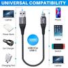 USB C Cable 2FT (2-Pack), 3A Fast Charging USB A to USB C Cable, Nylon Braided Jacket, for iPhone 16/16 Plus / 16 Pro Max /15 Series, Galaxy S24/S23