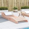 VidaXL Chaise Longue, Patio Sunbed, Garden Daybed, Sun Lounger Pool Terrace Balcony, Modern, Solid Wood 832578