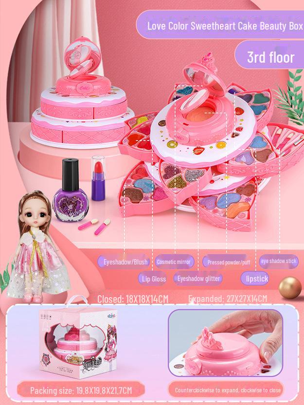 

«Коробка с косметикой принцессы»: Детский набор косметики для ролевых игр для девочек – идеальный подарок для переодевания