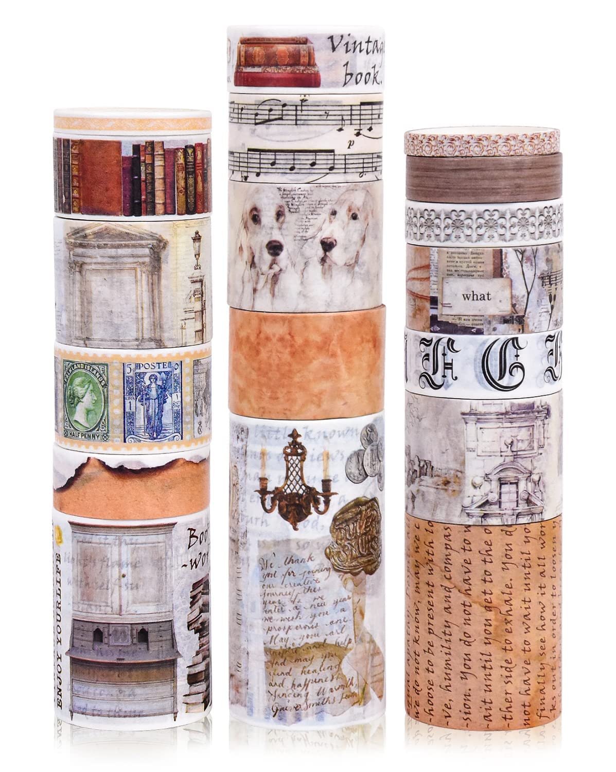 

PBM set of retro vintage masking tape that can be used for any purpose or 18-roll mood.