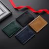 Ultra Thin Soft Wallet 100% Genuine Leather Mini Credit Card Holder Wallet Multi Card RFID Slim Small Card Holder Men's Wallet