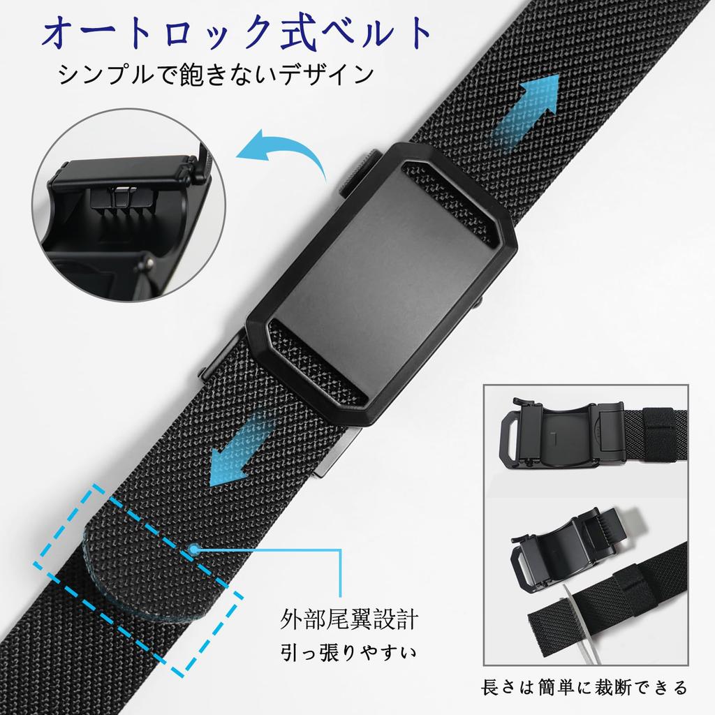 Elastingas diržas Nailoninis diržas kalnams, golfui, lauko darbams Be laipsniško fiksavimo lydinio sagties 35 mm ilgio [LionVII] Vyriškas - Savaime užsifiksuojantis Darbui, sportui, laipiojimui, -