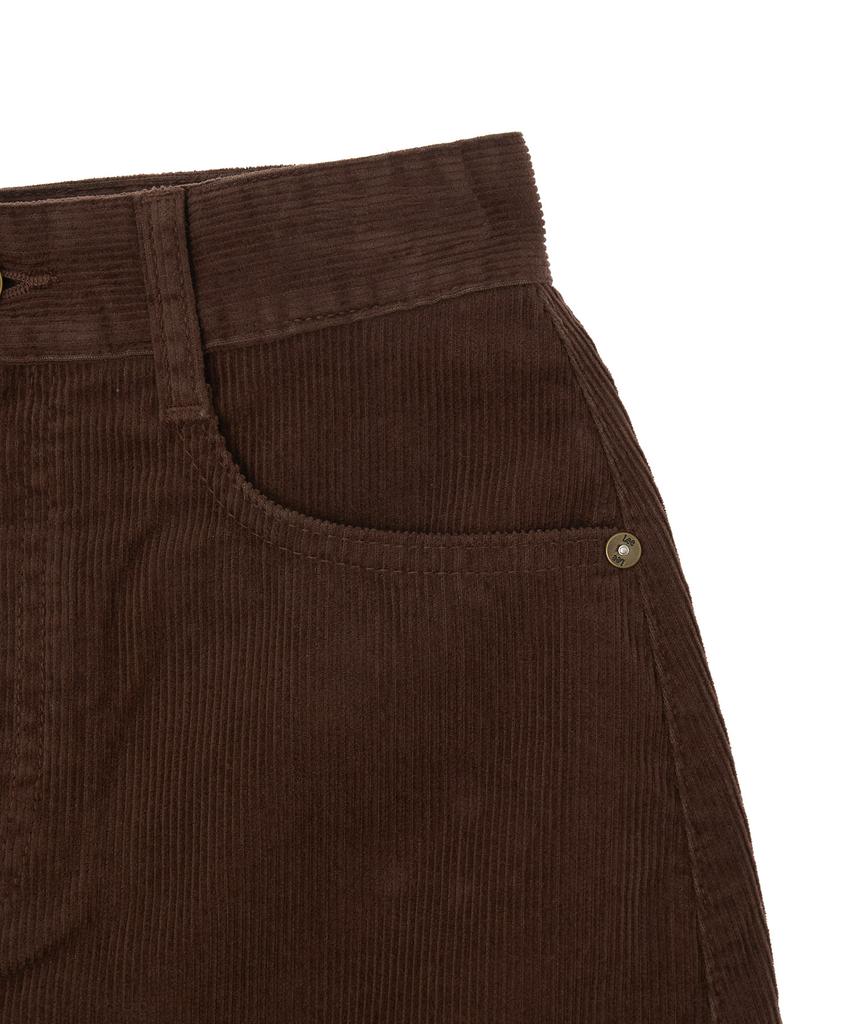 Lee Corduroy Mini Skirt Brown
