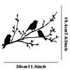 A25F-Handcrafted Iron Bird Rustic Bird Tree Wall Decor Bird On A Branch Metal Wall Art Housewarming Gift Metal Wall Sign