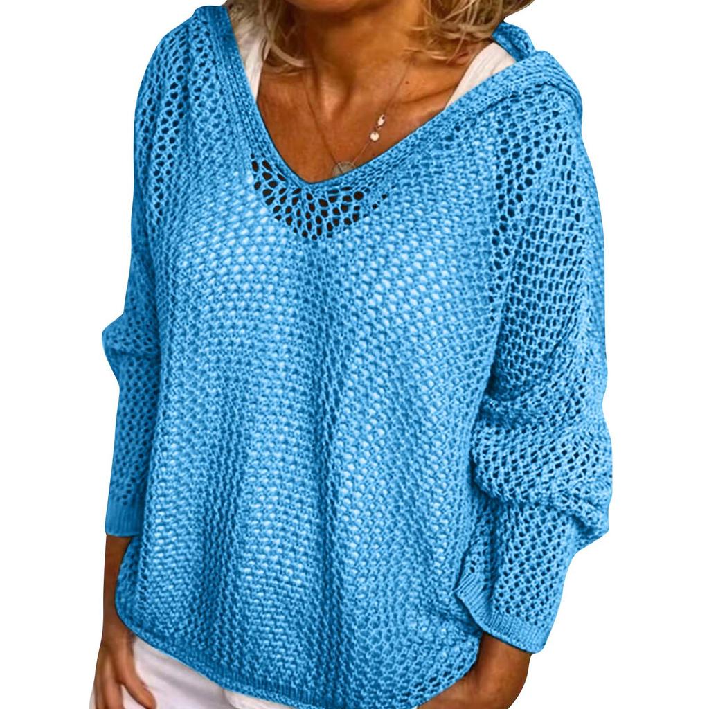 Modisches Damen-Pullover-Sweatshirt mit Reißverschluss und Kapuze, langärmelig, lässiges farbiges Oberteil