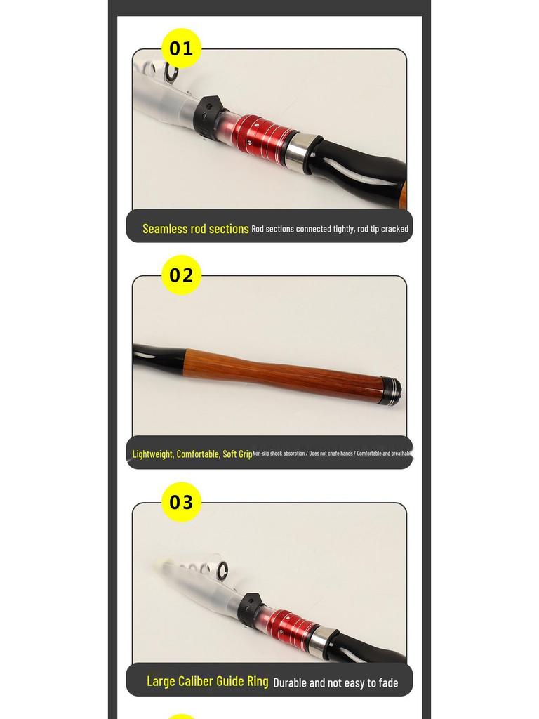 Ultra-Compact Carbon Telescopic Sea Fishing Rod - Portable Mini Design for Long-Casting.