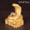 2026 Year Of The Snake Figurine Simulation Snakes Ornaments Animal Resin Statue Chinese Style Tabletop Feng Shui Lucky Crafts