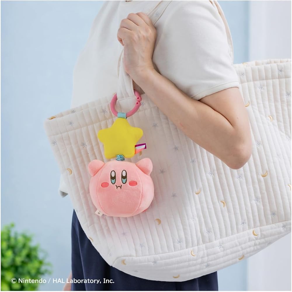 Takara Tomy Kirby On-the-Go Vibrating Plush Toy Soft and Cuddly 20 Cm
