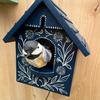 Kinetic Art Birdhouse Wall Decor Animal in House Wall Decoration Outdoor Garden Wall Art for Farmhouse Home Room Yard Patio Porch