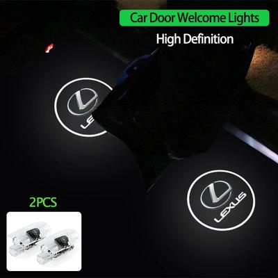 HD Car Door Lamp Projector Badge Welcome Light For RX330 IS250 Ct200h ES300h RX350 IS300h NX300h RX400h ES350 RX450h GX470